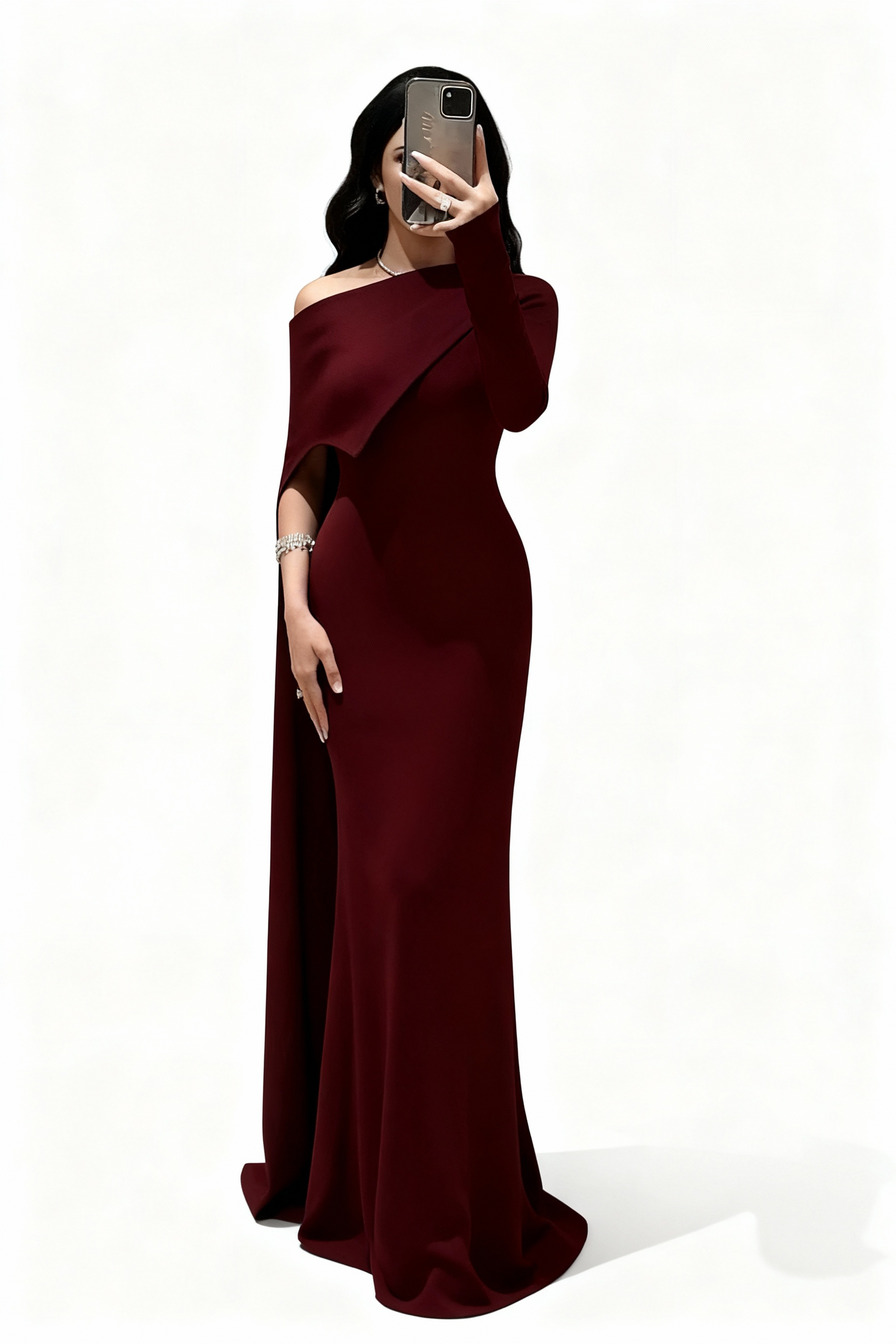 فستان عودي ساده