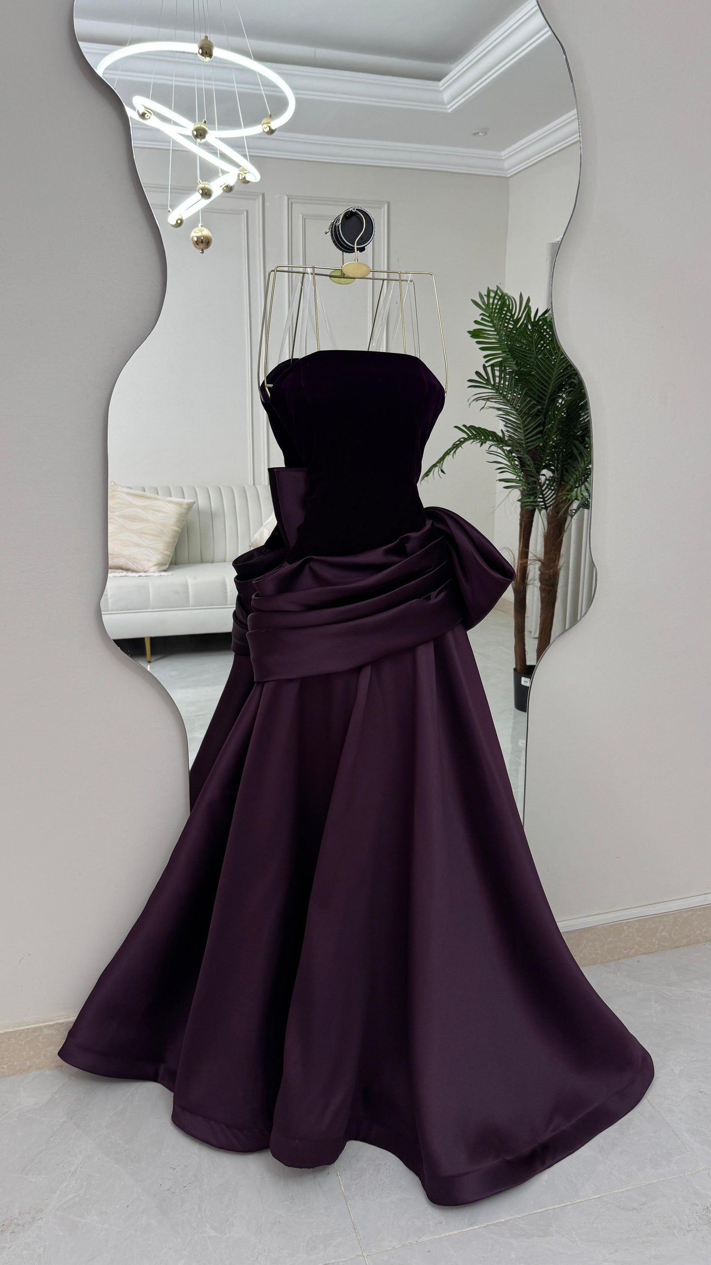 فستان ليلكي