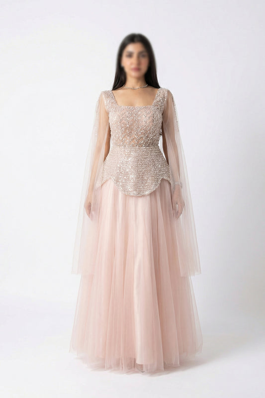 فستان وردي باربي