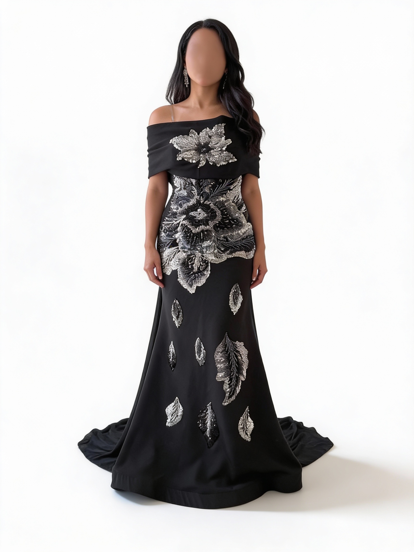 فستان سهرة أسود