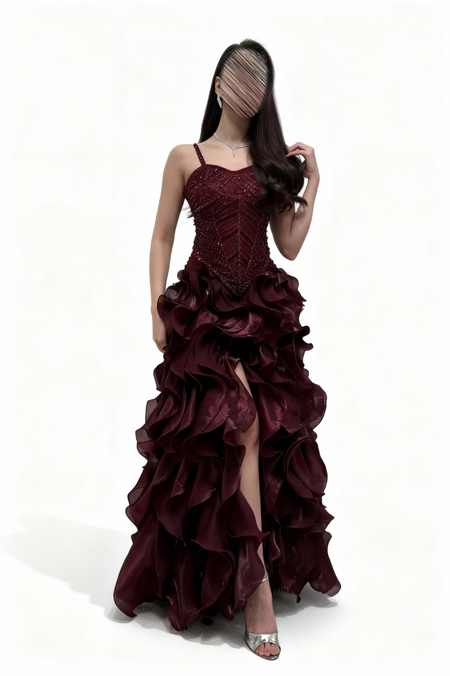 فستان عودي كورسيه