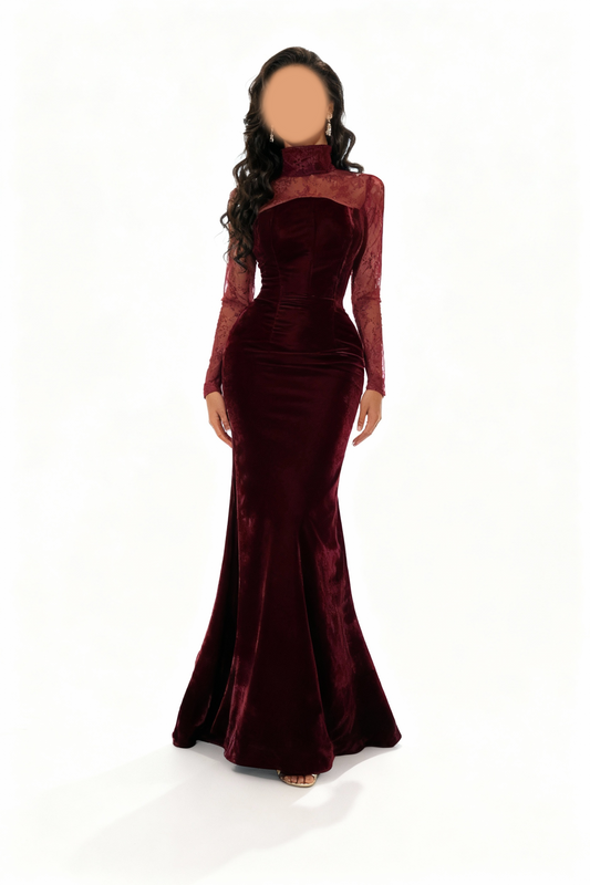 بورغندي مخمل