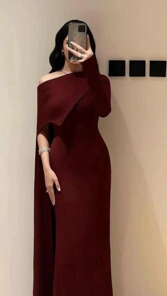 فستان عودي ساده