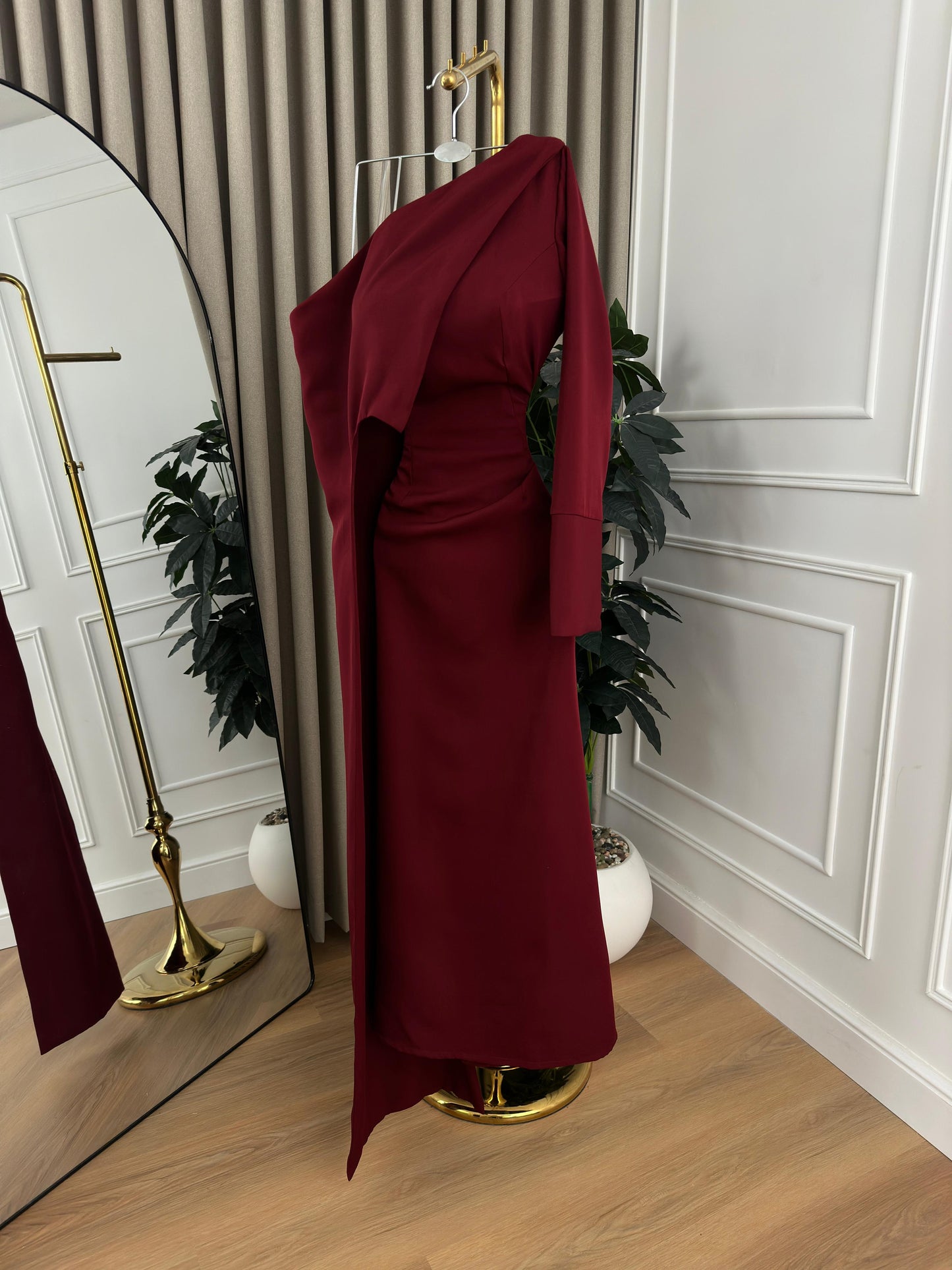 فستان عودي ساده