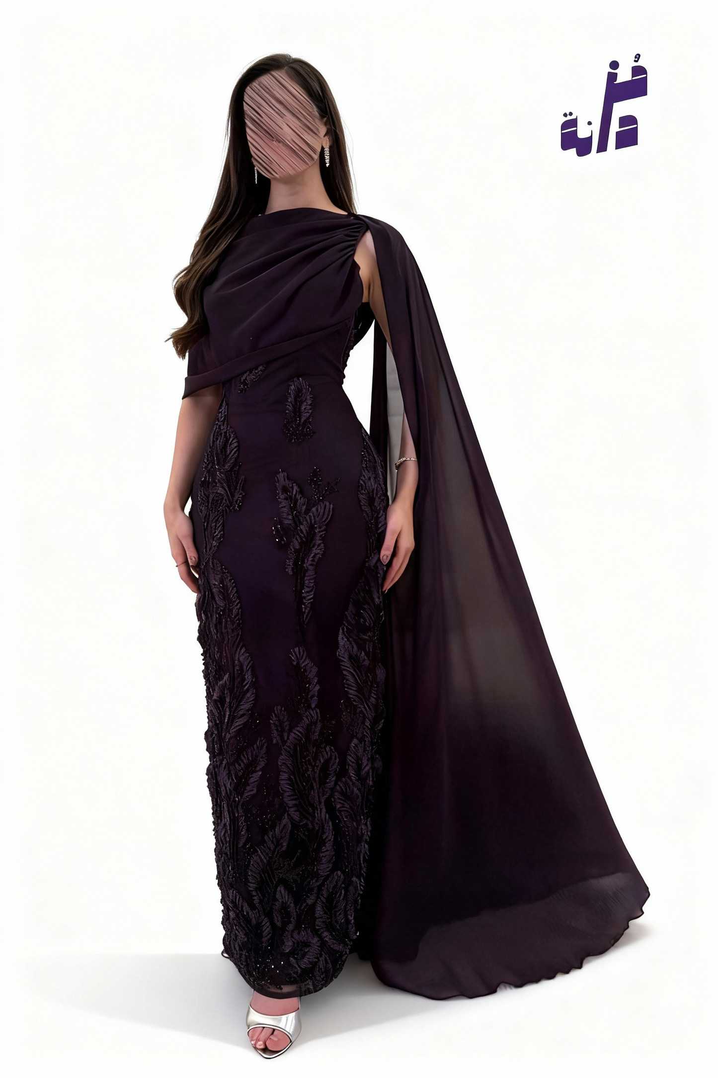 فستان سهرة ليلكي