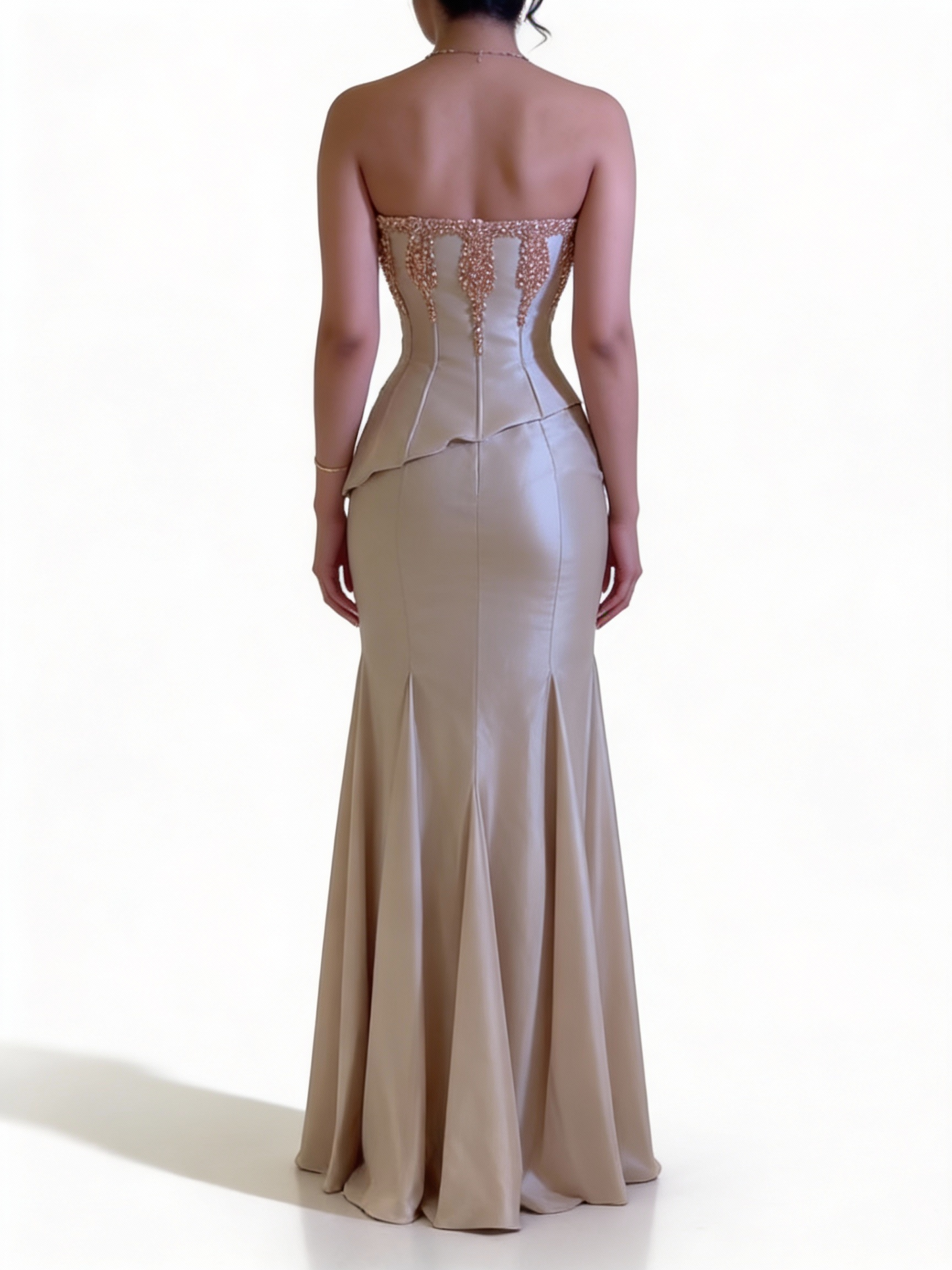 فستان نحاسي كرستال