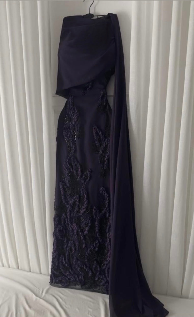 فستان سهرة ليلكي