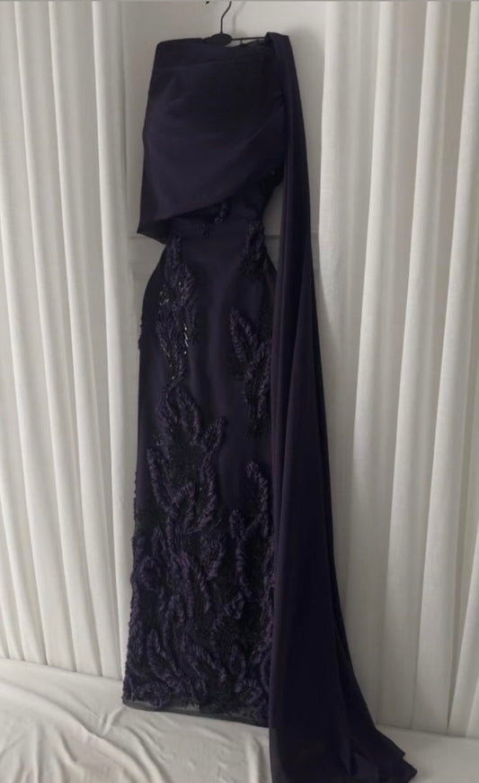 فستان سهرة ليلكي