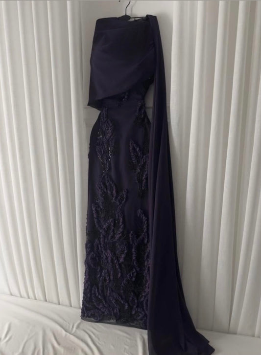 فستان سهرة ليلكي