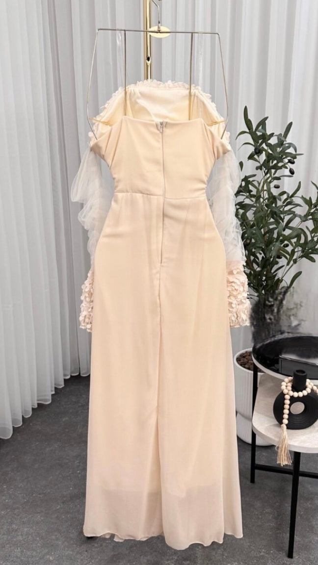 فستان حوامل بيج