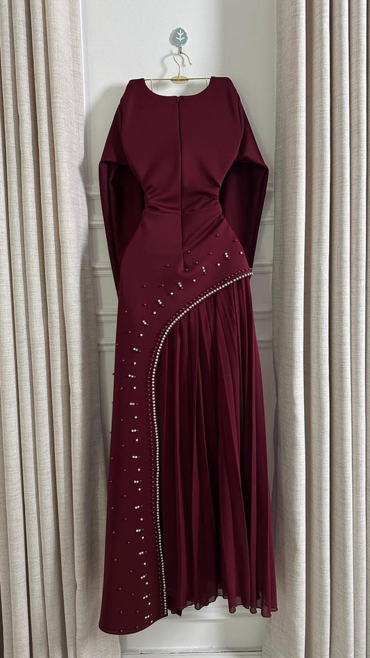 فستان خمري ساحر