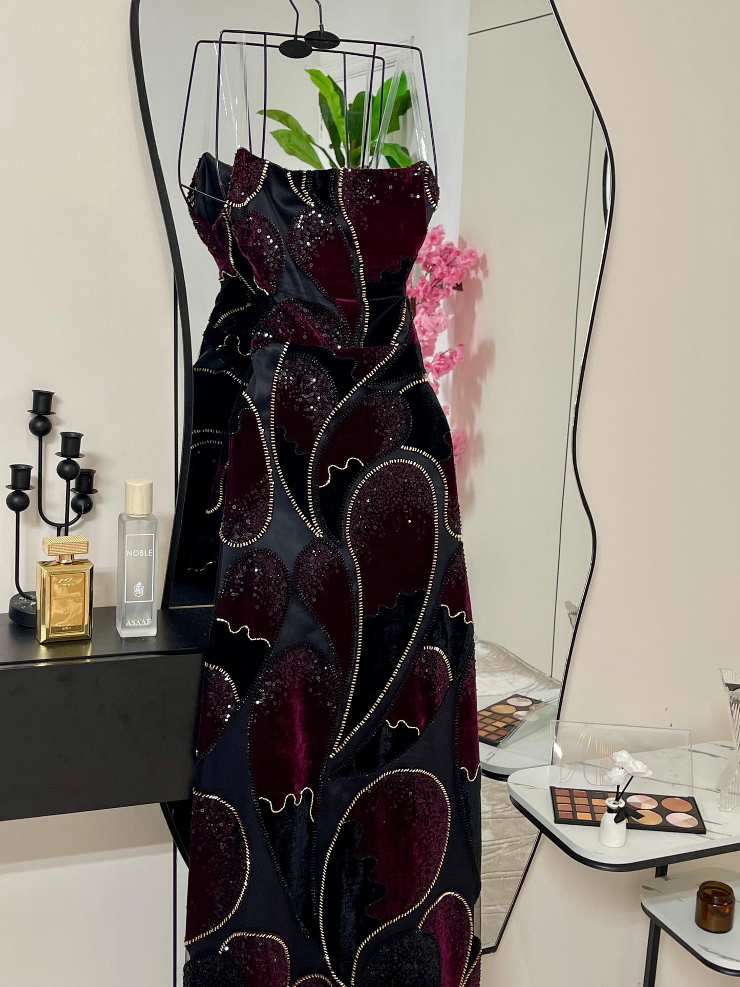 فستان سواريه بشال