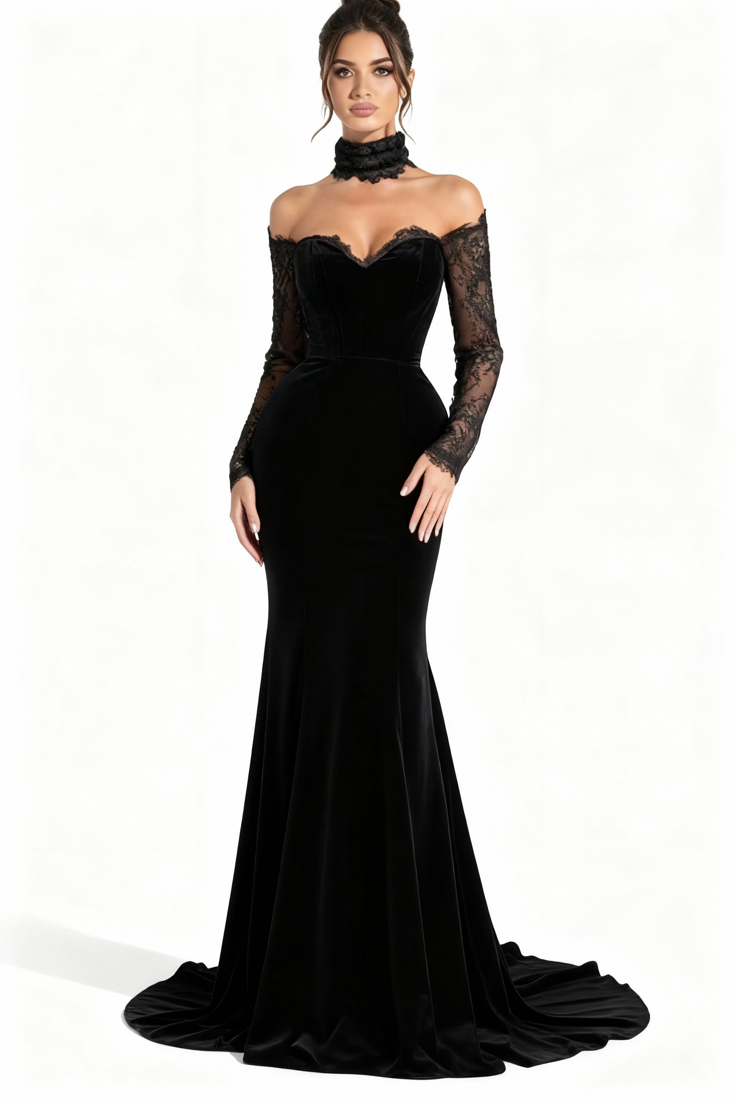 فستان بلمسات الدانتيلا