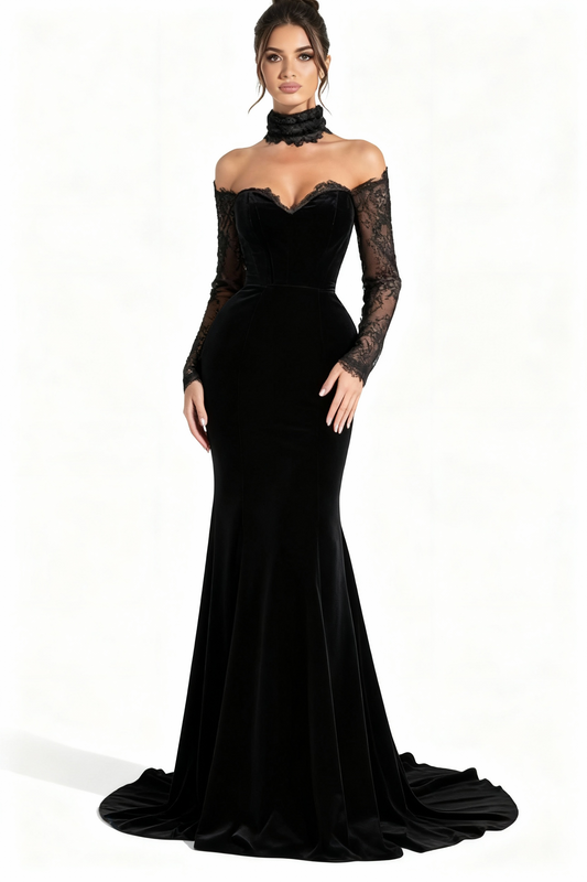 فستان بلمسات الدانتيلا