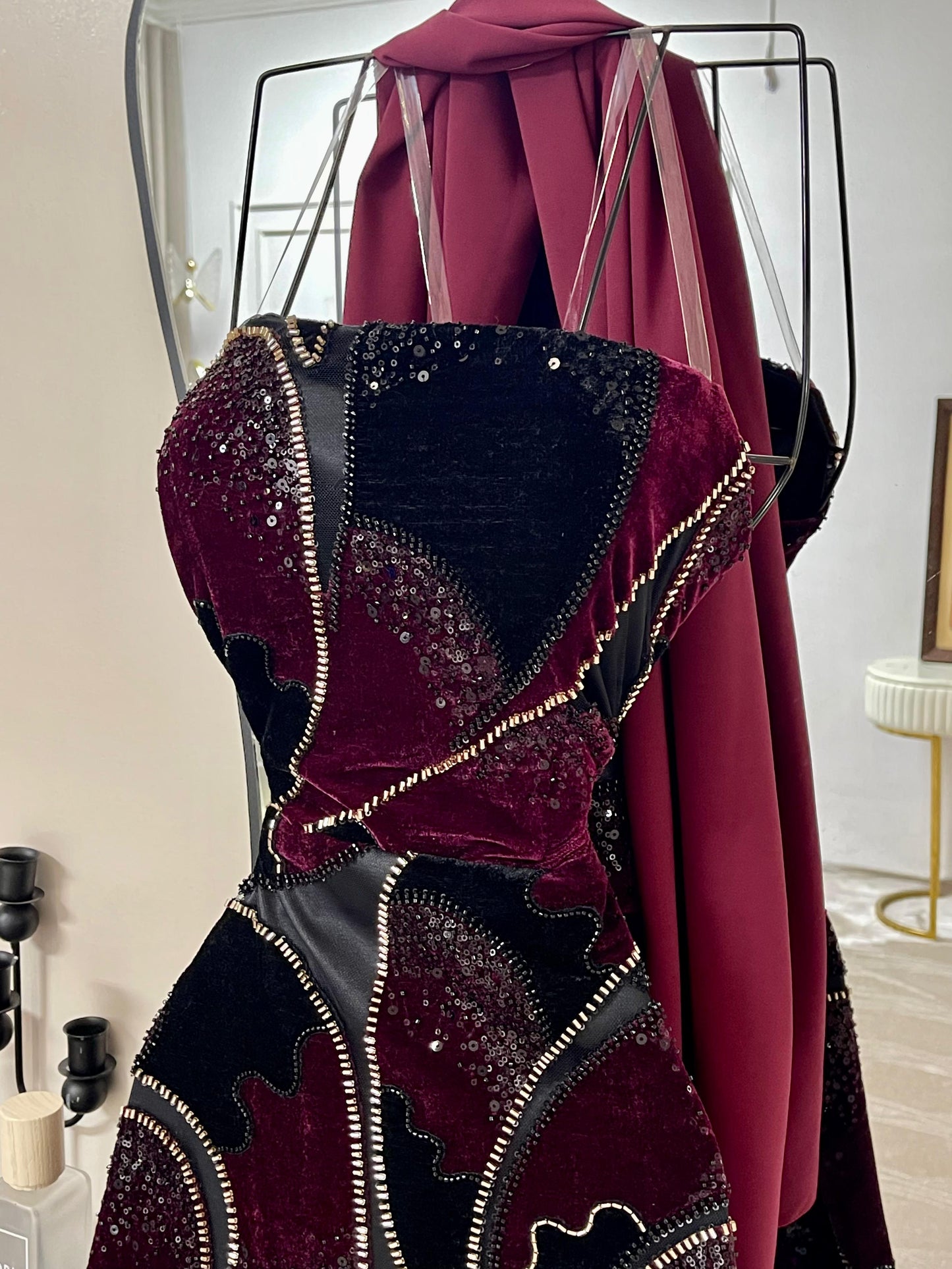 فستان سواريه بشال