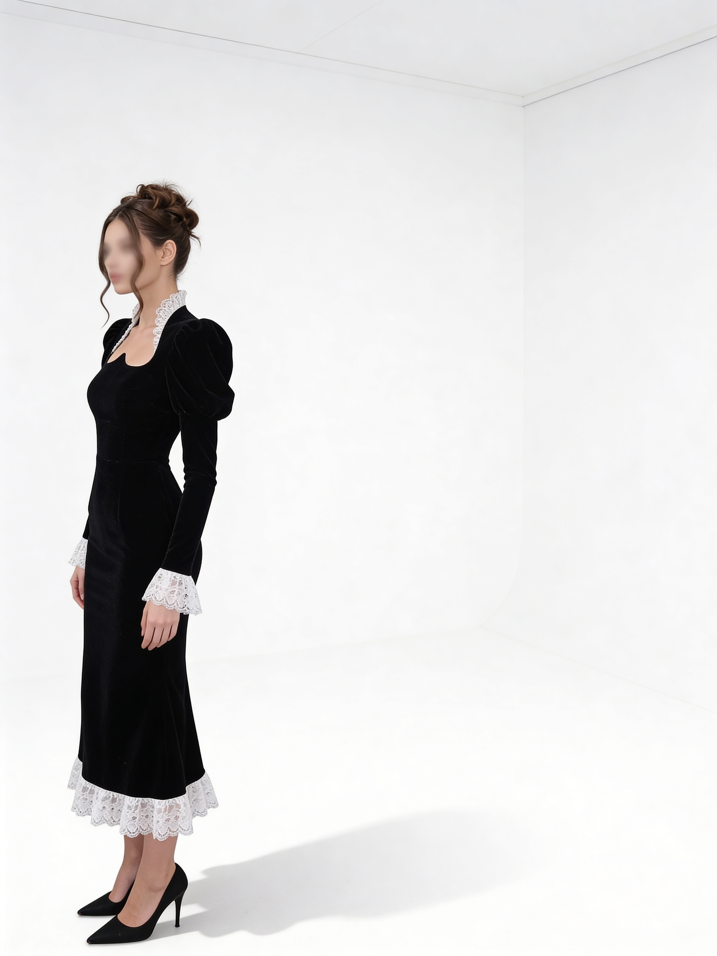 فستان بياقه عصريه